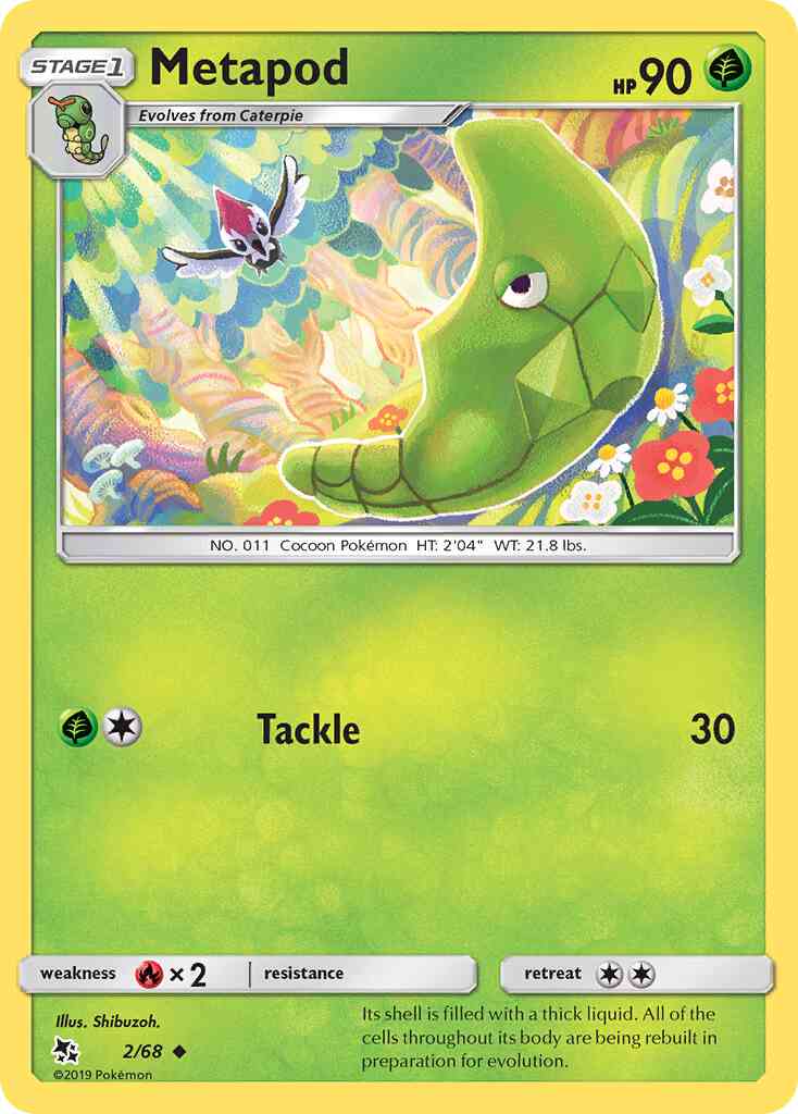 Metapod - 2/68 - Uncommon [sm115-2] [Non-Holo]