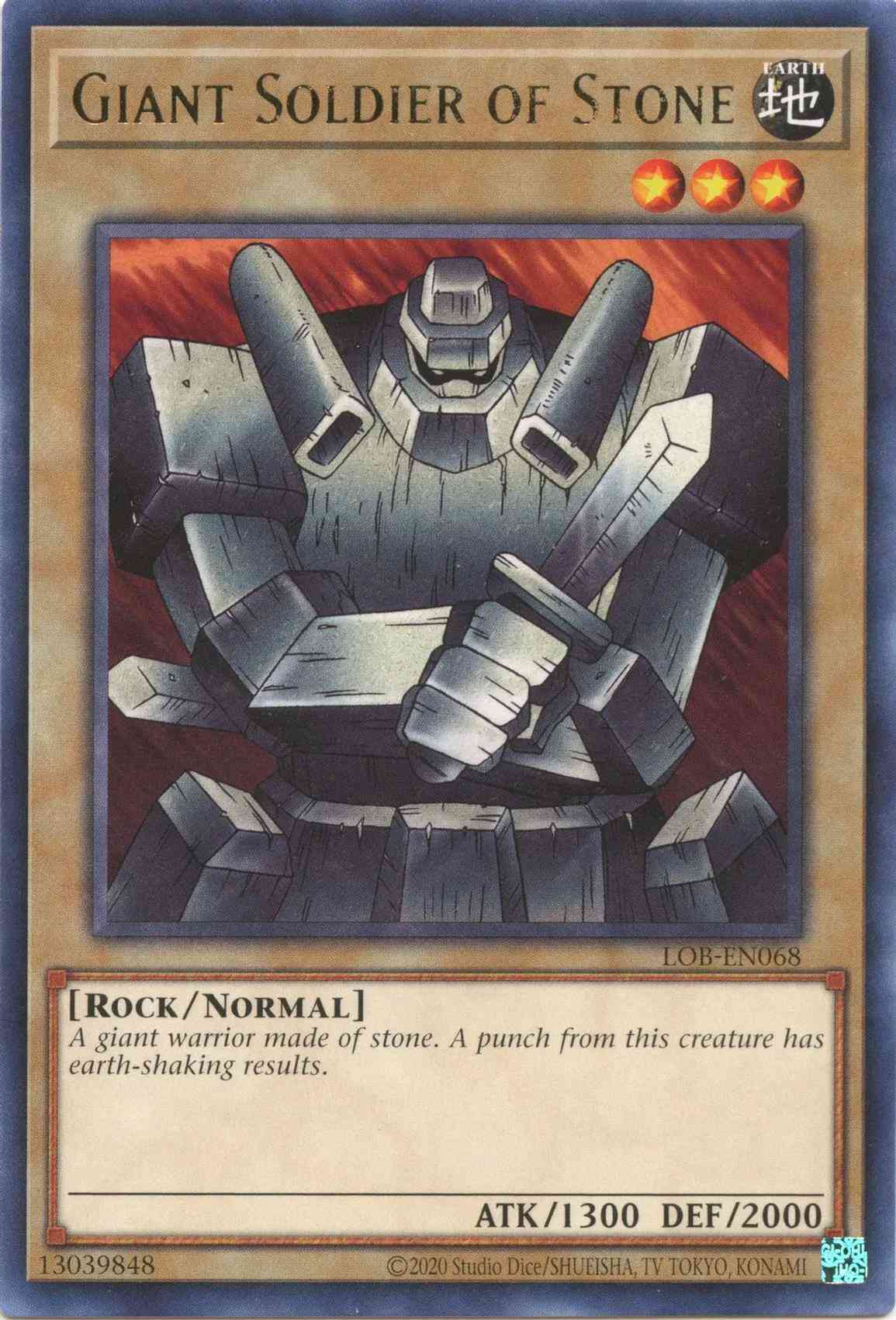 Giant Soldier of Stone - 25th Anniversary - LOB-EN068 - Rare - Unlimited