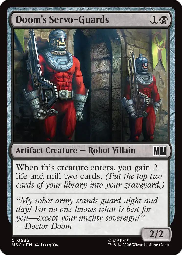 Doom's Servo-Guards [535] [Beginner Box] [Marvel Super Heroes: Commander] [Non-Foil]