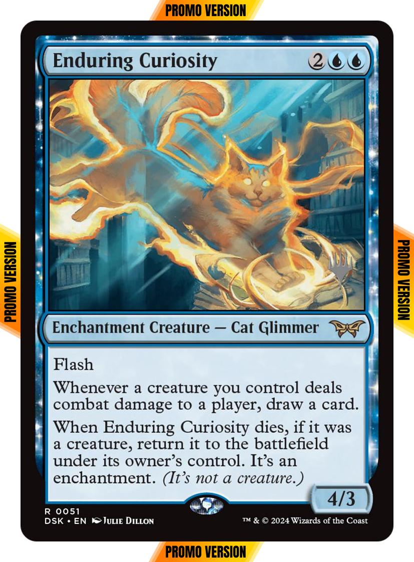 Enduring Curiosity [51p] [Promo Pack] [Duskmourn: House of Horror: Promos] [Non-Foil]