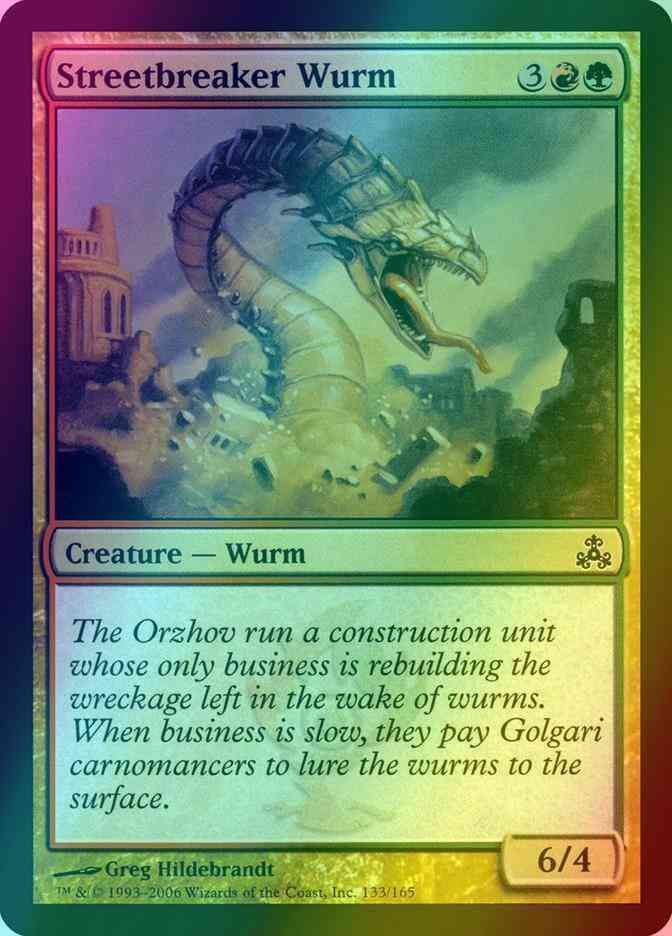 Streetbreaker Wurm [133] [Guildpact] [Foil]