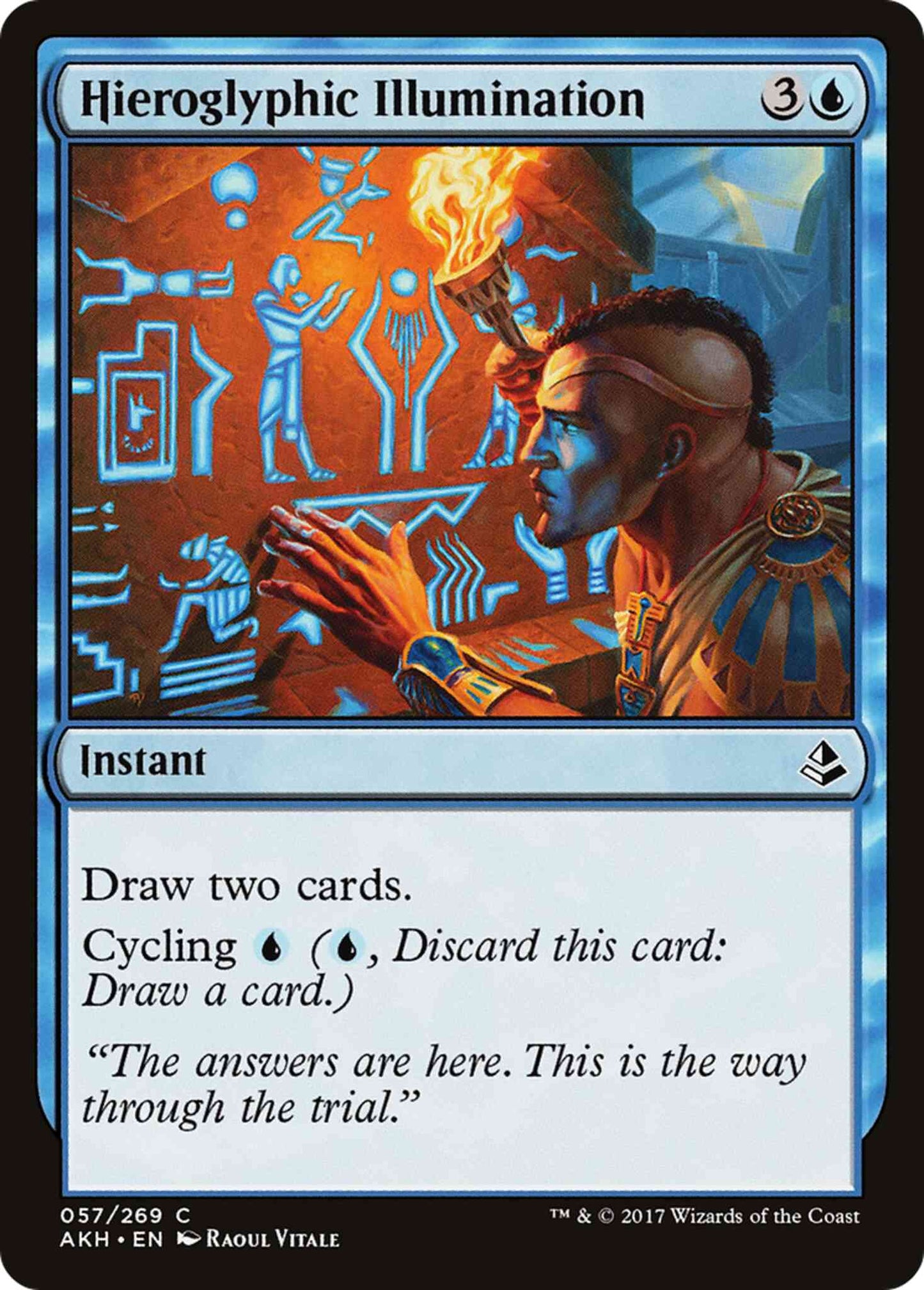 Hieroglyphic Illumination [57] [Amonkhet] [Non-Foil]