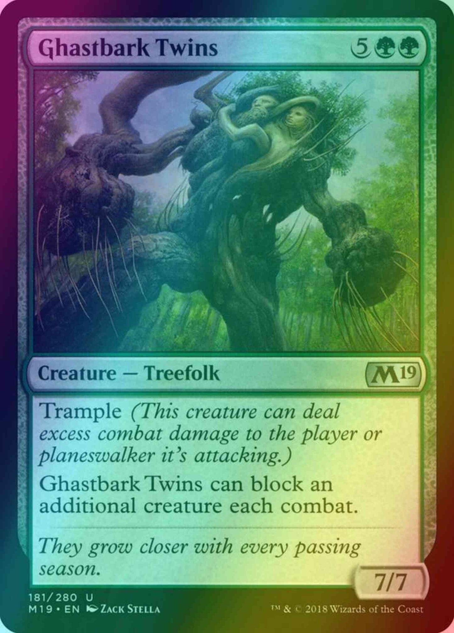 Ghastbark Twins [181] [Core Set 2019] [Foil]