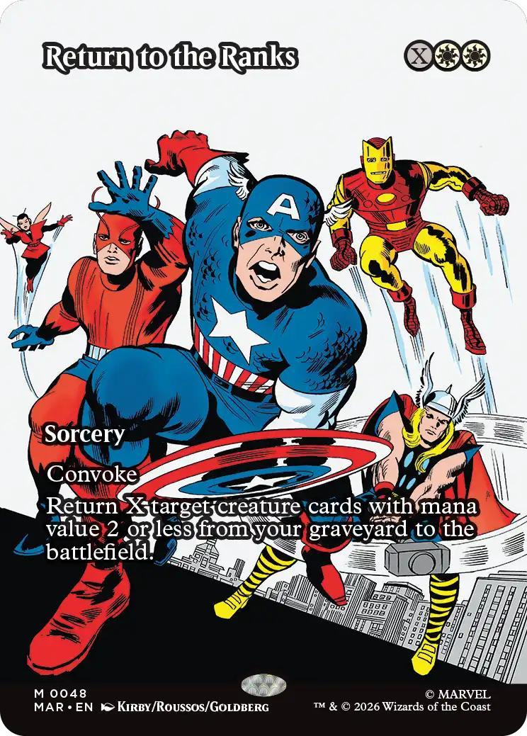 Return to the Ranks [48] [Borderless] [Source Material] [Marvel Universe] [Non-Foil]