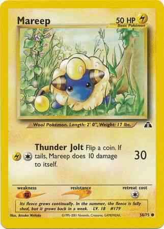 Mareep - 58/75 - Common - Unlimited [neo2U-58] [Non-Holo]