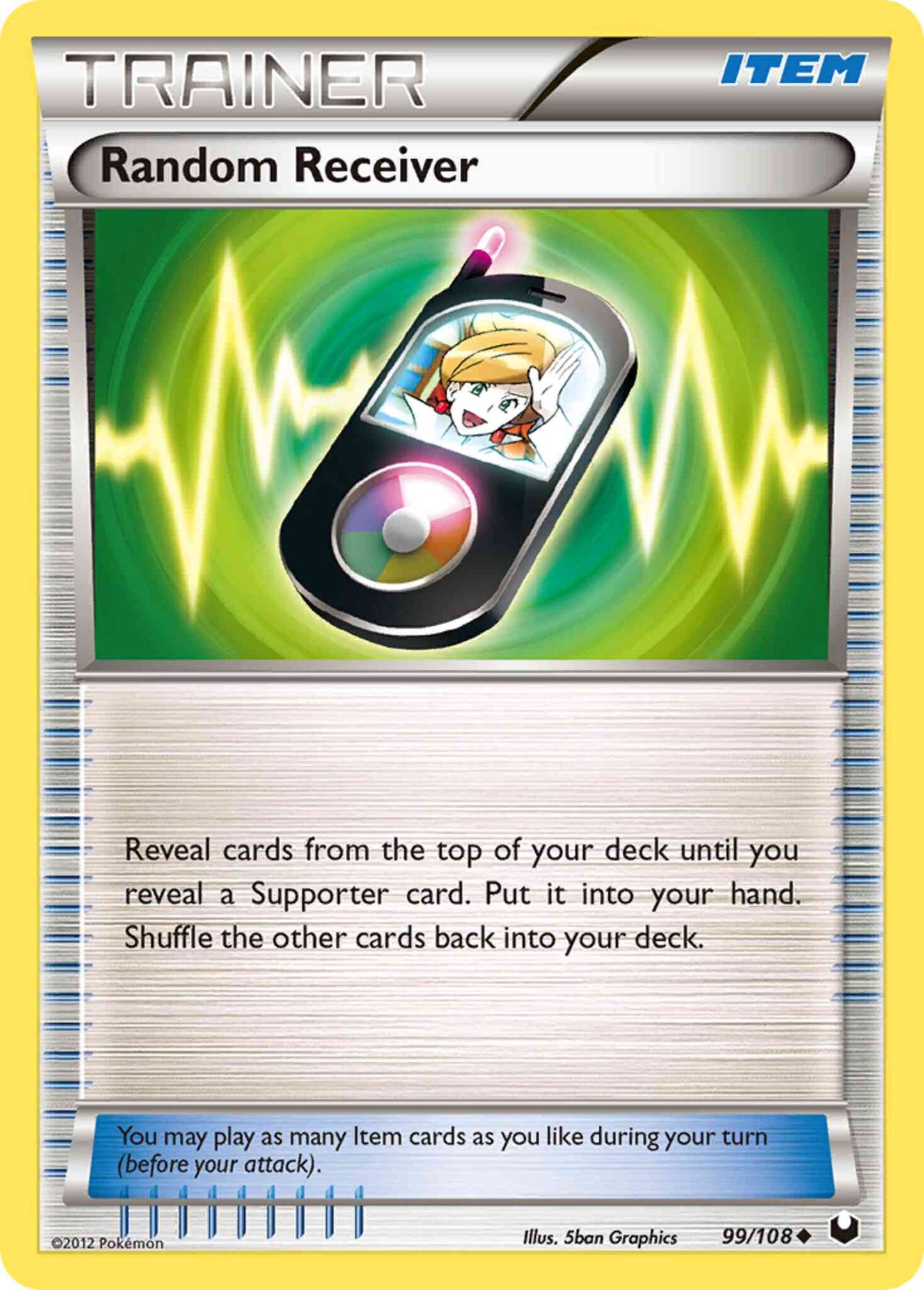 Random Receiver - 99/108 - Uncommon [bw5-99] [Non-Holo]