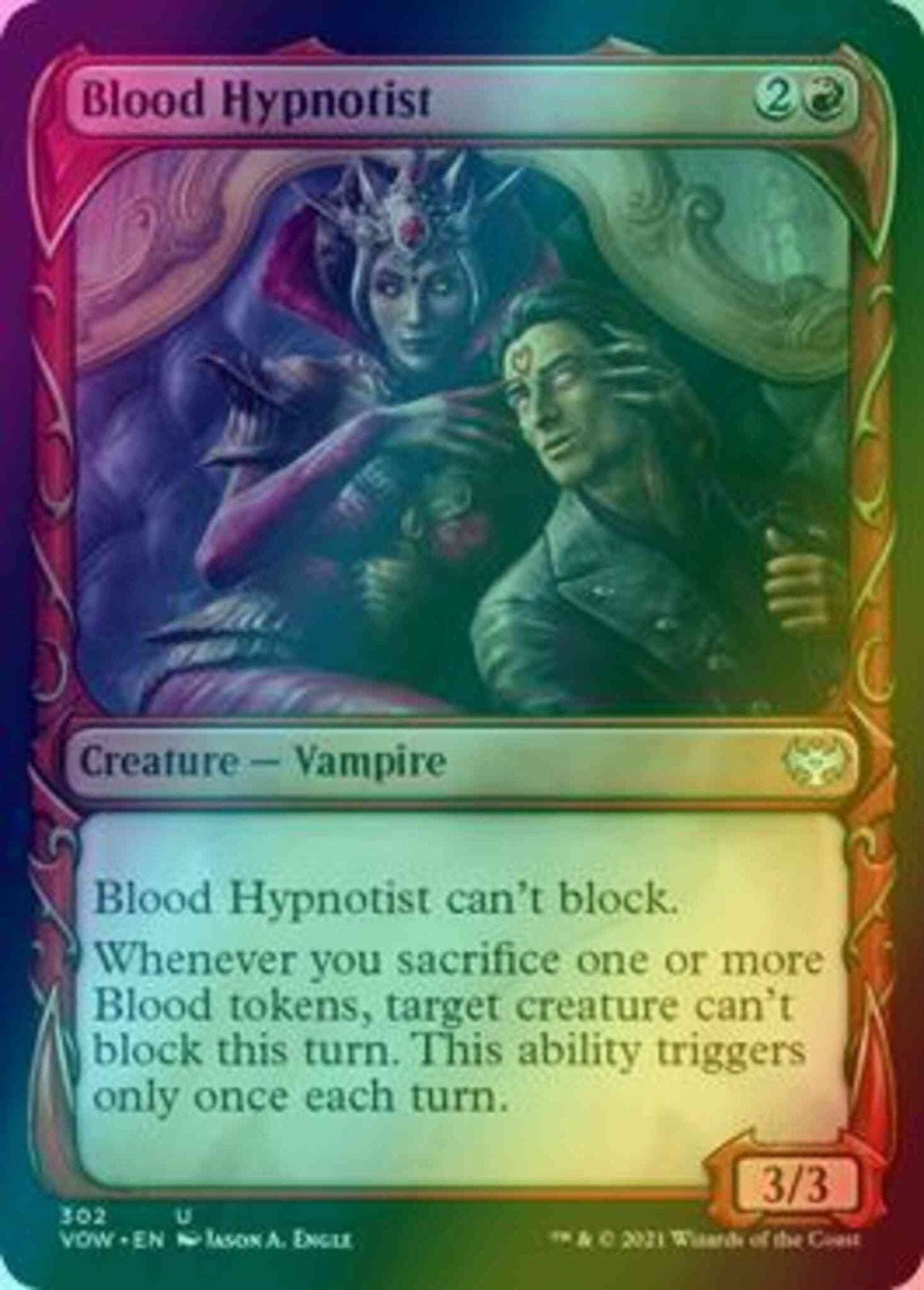 Blood Hypnotist [302] [Fang Frame Showcase] [Innistrad: Crimson Vow] [Foil]