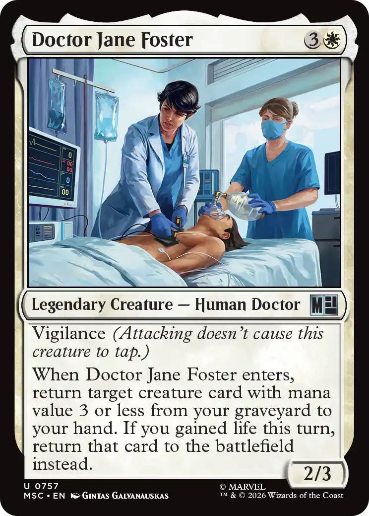 Doctor Jane Foster [757] [Jumpstart] [Welcome Deck] [Marvel Super Heroes: Commander] [Non-Foil]
