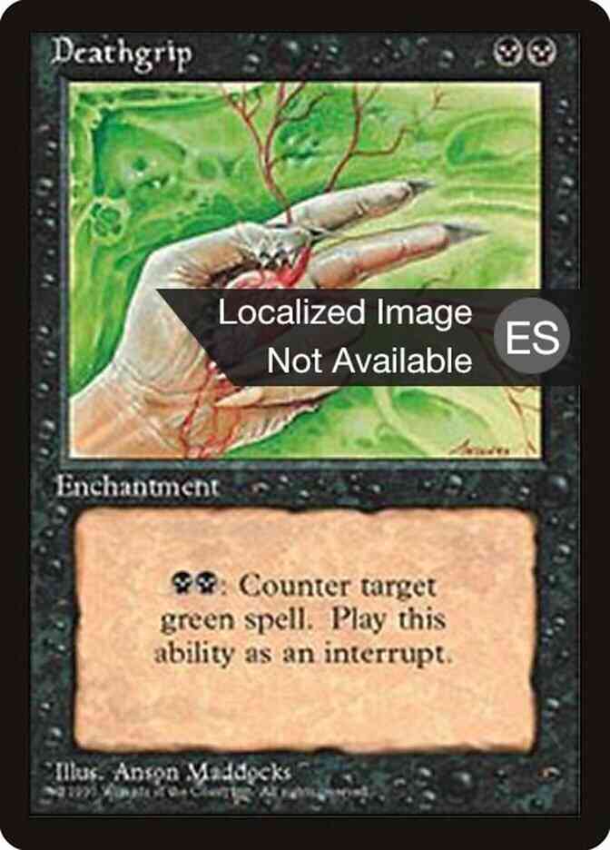 Deathgrip - Spanish [130] [Fourth Edition Black Border: Spanish] [Non-Foil]