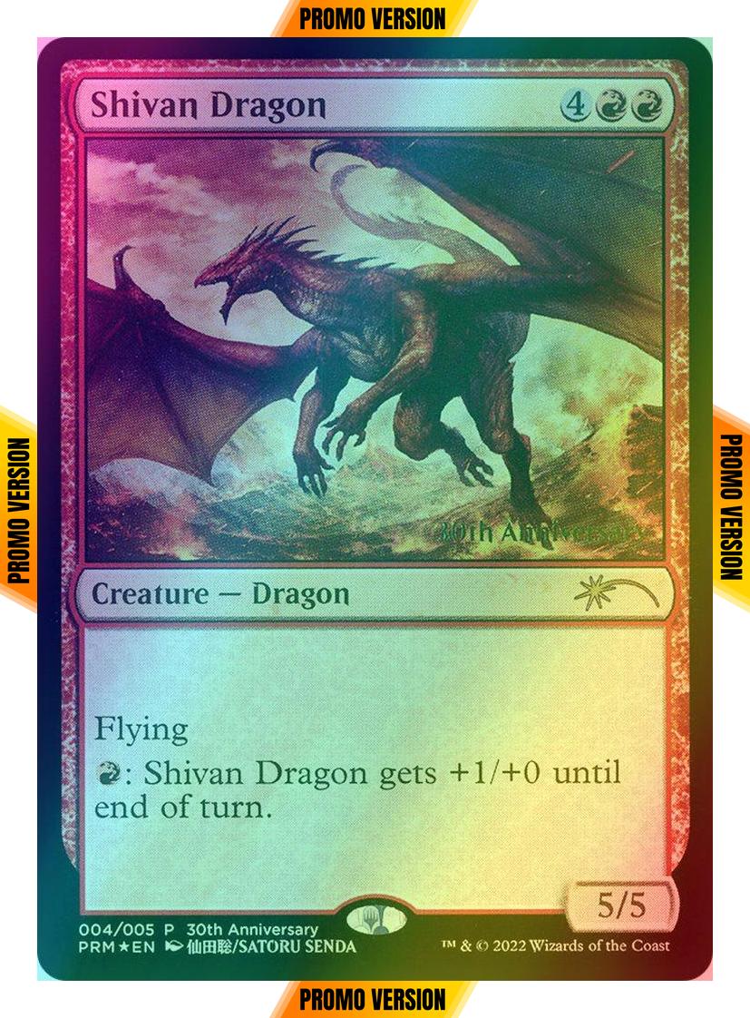 Shivan Dragon [4] [30th Anniversary History Promos] [Foil]