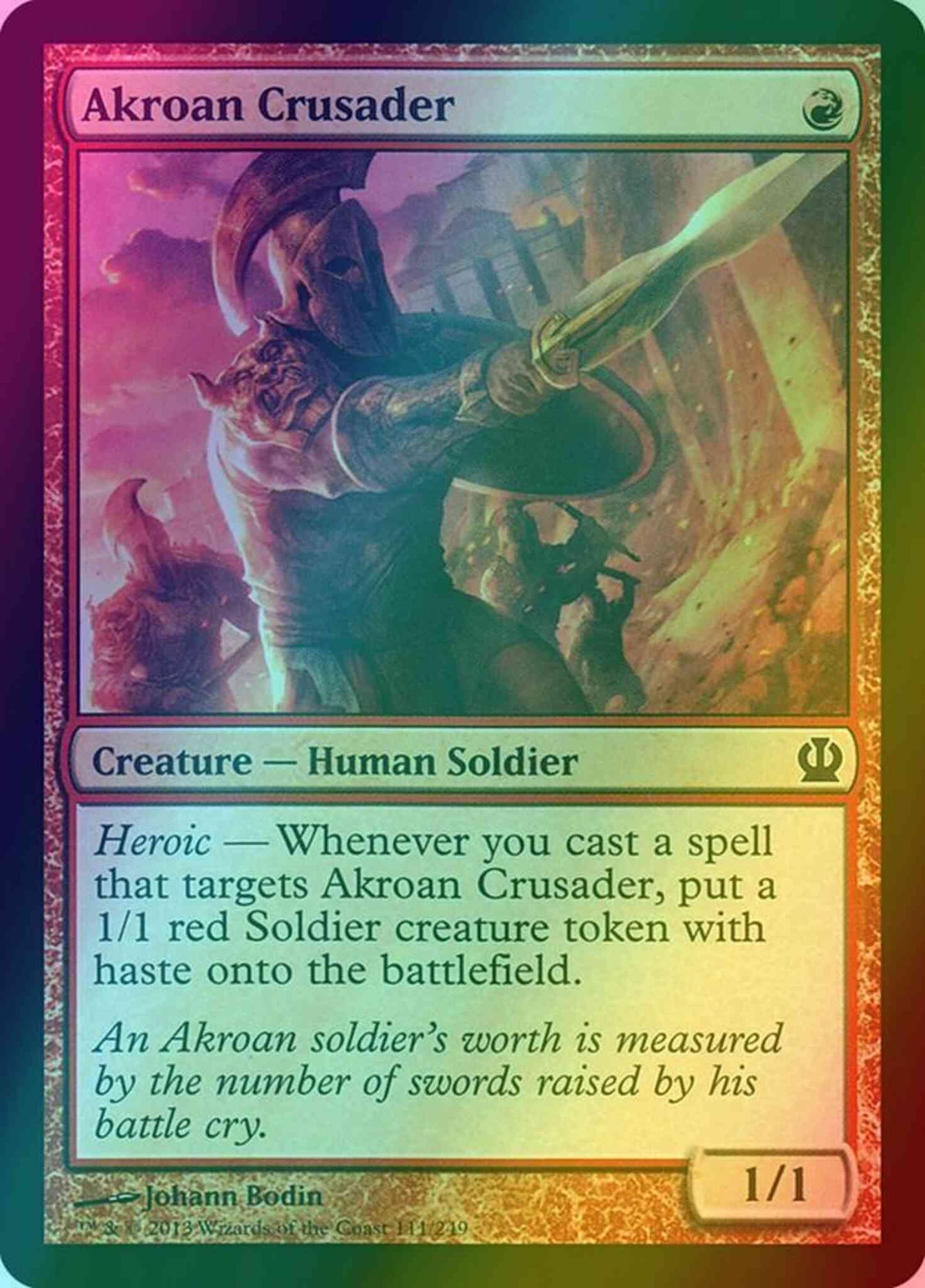 Akroan Crusader [111] [Theros] [Foil]