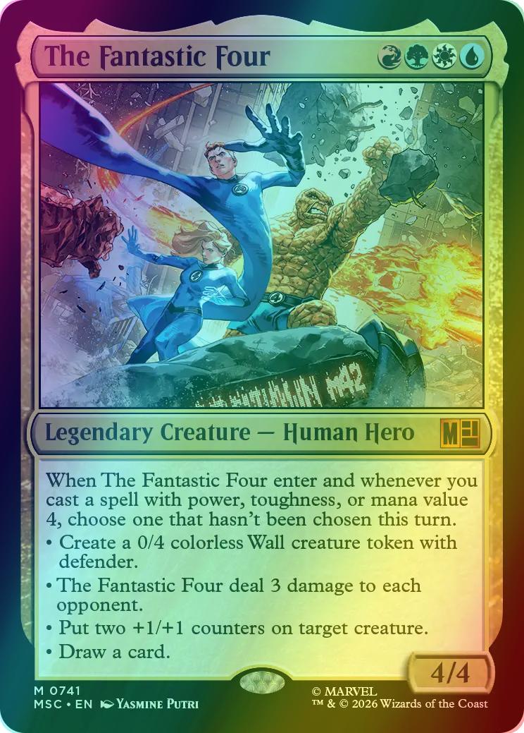 The Fantastic Four [741] [Jumpstart] [Marvel Super Heroes: Commander] [Foil]