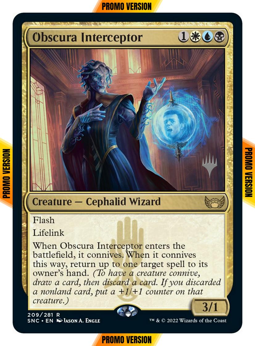 Obscura Interceptor [Promo Pack] [209p] [Streets of New Capenna: Promos] [Non-Foil]