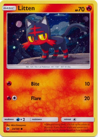 Litten - 24/149 - Promo - Cosmos Holo - Incineroar GX Premium Collection Exclusive [Holo]