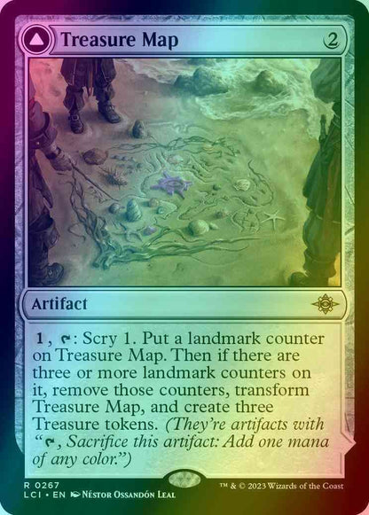 Treasure Map // Treasure Cove [267] [The Lost Caverns of Ixalan] [Foil]