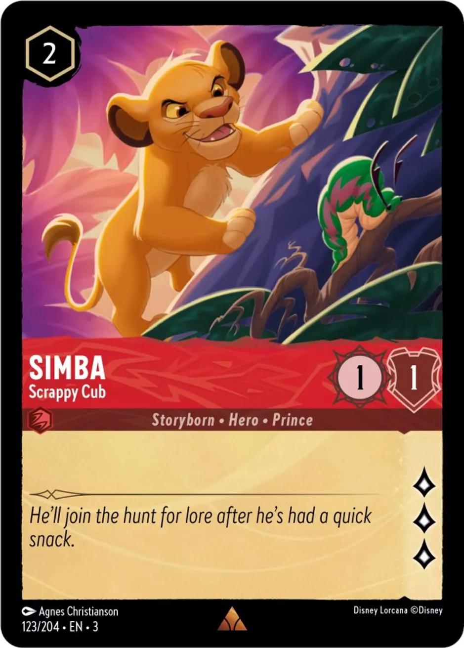 Simba - Scrappy Cub - 123/204 [Into the Inklands] [Non-Foil]
