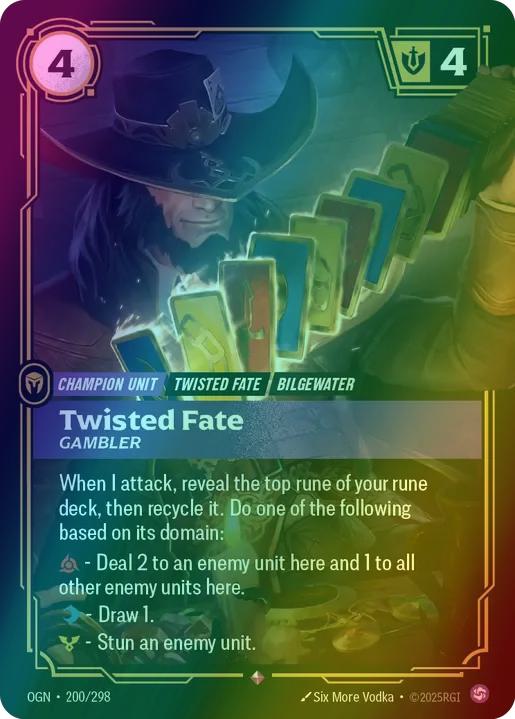 Twisted Fate - Gambler - 200/298 [Origins] [Foil]