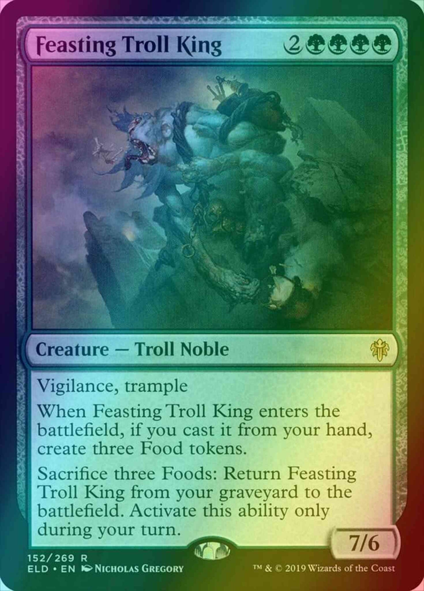 Feasting Troll King [152] [Throne of Eldraine] [Foil]