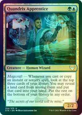 Quandrix Apprentice [216] [Strixhaven: School of Mages] [Foil]