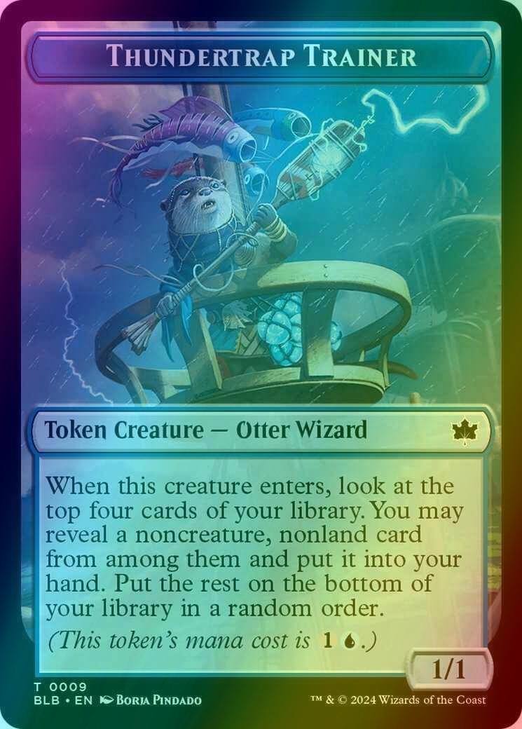 Snail Token (14) // Thundertrap Trainer Token (09) [Bloomburrow: Tokens]  [Foil] – Face to Face Games