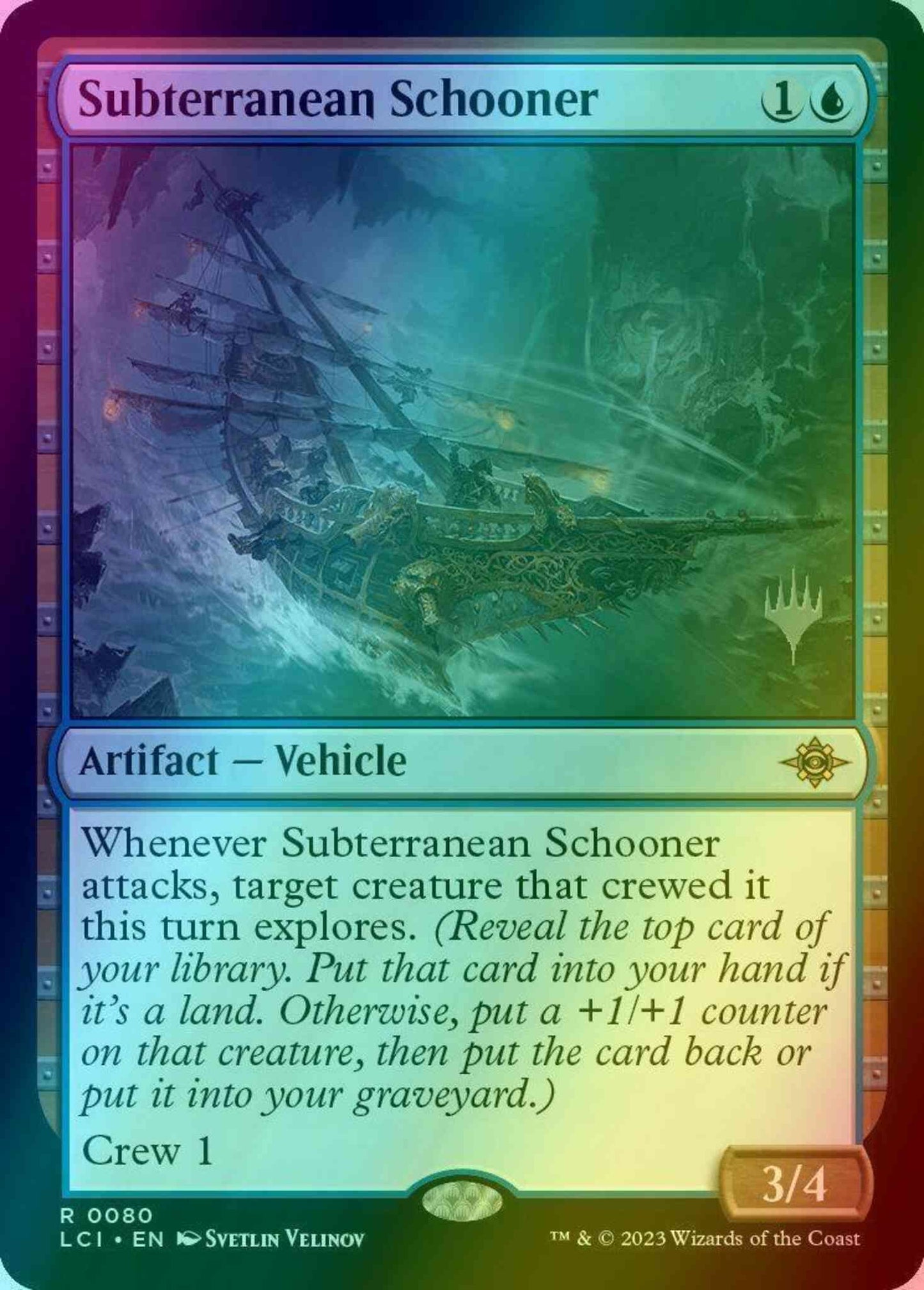 Subterranean Schooner [80p] [Promo Pack] [The Lost Caverns of Ixalan: Promos] [Foil]