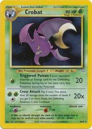 Crobat - 4/64 - Rare - Unlimited [neo3U-4] [Holo]