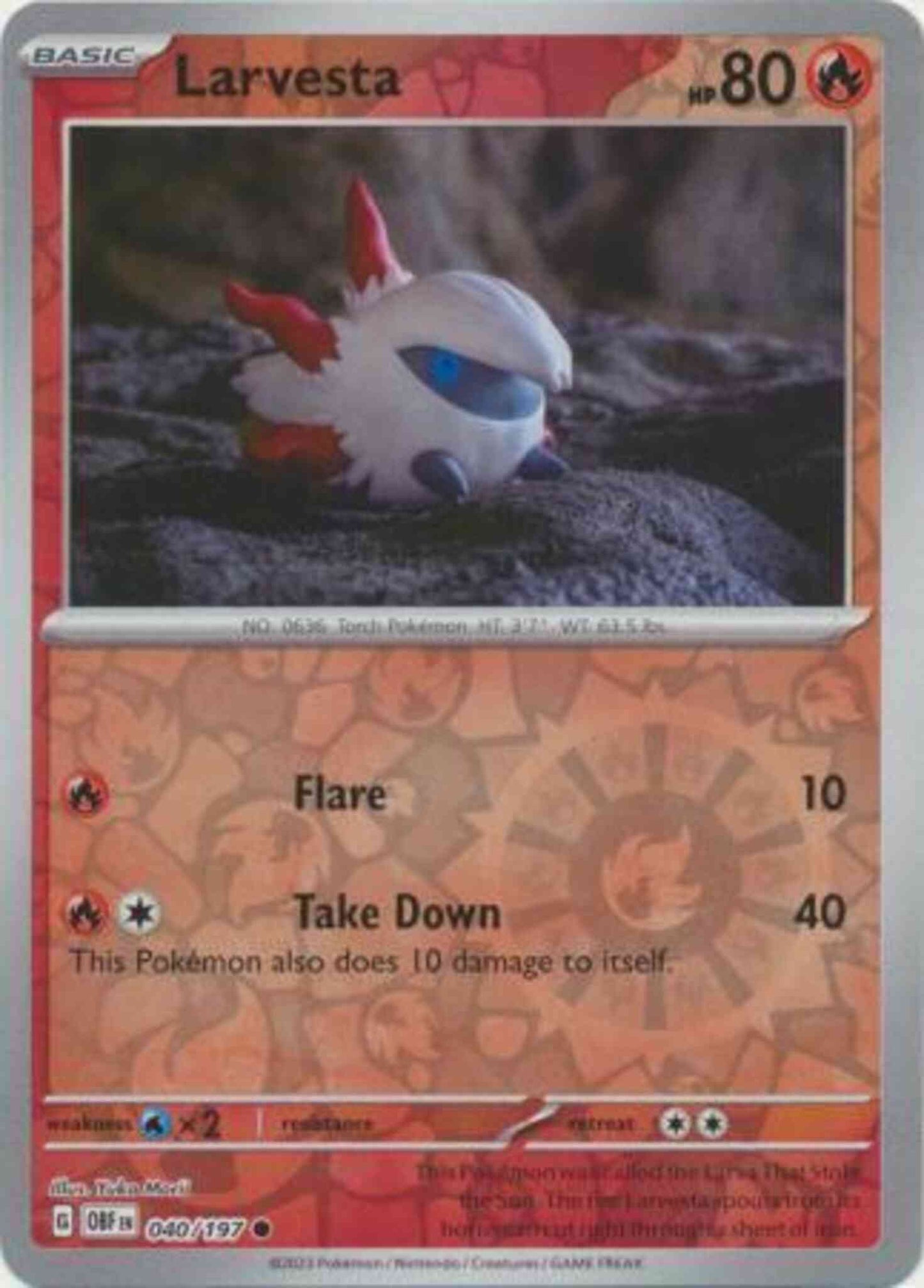 Larvesta - 040/197 - Common [sv03-040] [Reverse Holo]