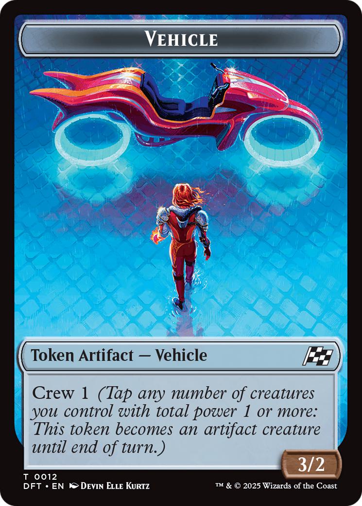 Pilot Token (01) // Vehicle Token (12) [Aetherdrift: Tokens] [Non-Foil]