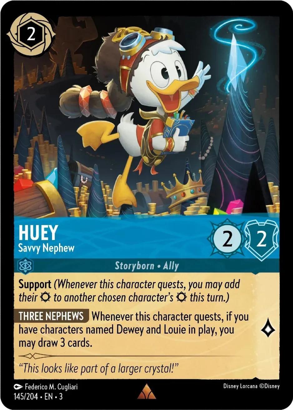 Huey - Savvy Nephew - 145/204 [Into the Inklands] [Non-Foil]