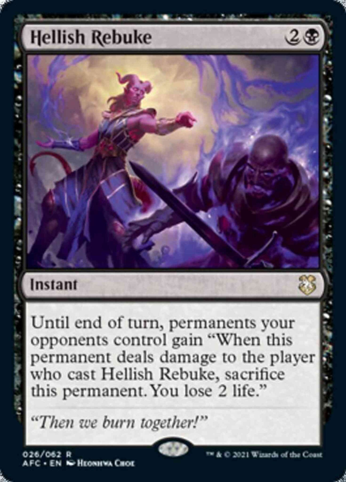 Hellish Rebuke [26] [Adventures in the Forgotten Realms Commander] [Non-Foil]