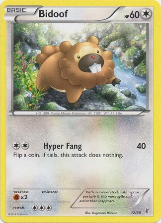 Bidoof - 12/30 - [XY Trainer Kit (Bisharp)] [Non-Holo]