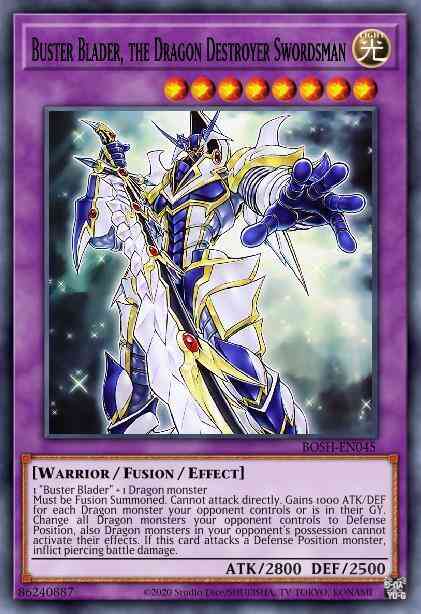Buster Blader, the Dragon Destroyer Swordsman - BOSH-EN045 - Secret Rare - Unlimited