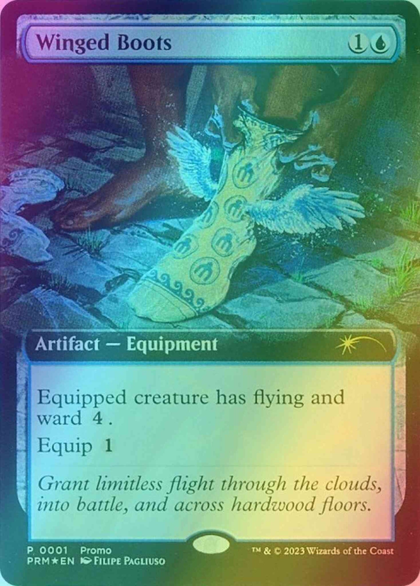 Winged Boots [58] [Extended Art] [Media Inserts] [Foil]