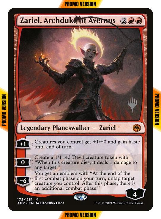 Zariel, Archduke of Avernus [Promo Pack] [172p] [Adventures in the Forgotten Realms Promos] [Non-Foil]