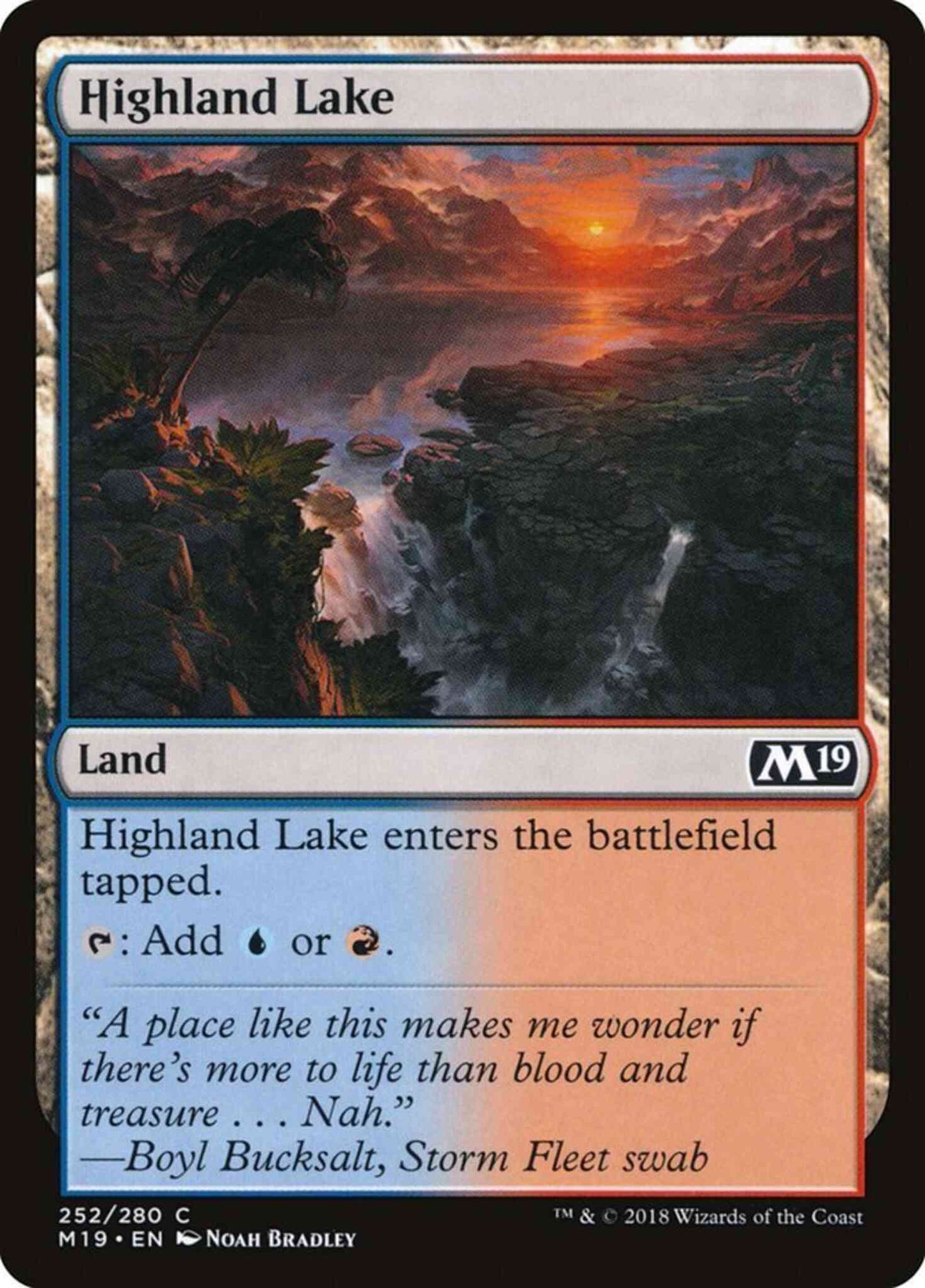 Highland Lake [252] [Core Set 2019] [Non-Foil]