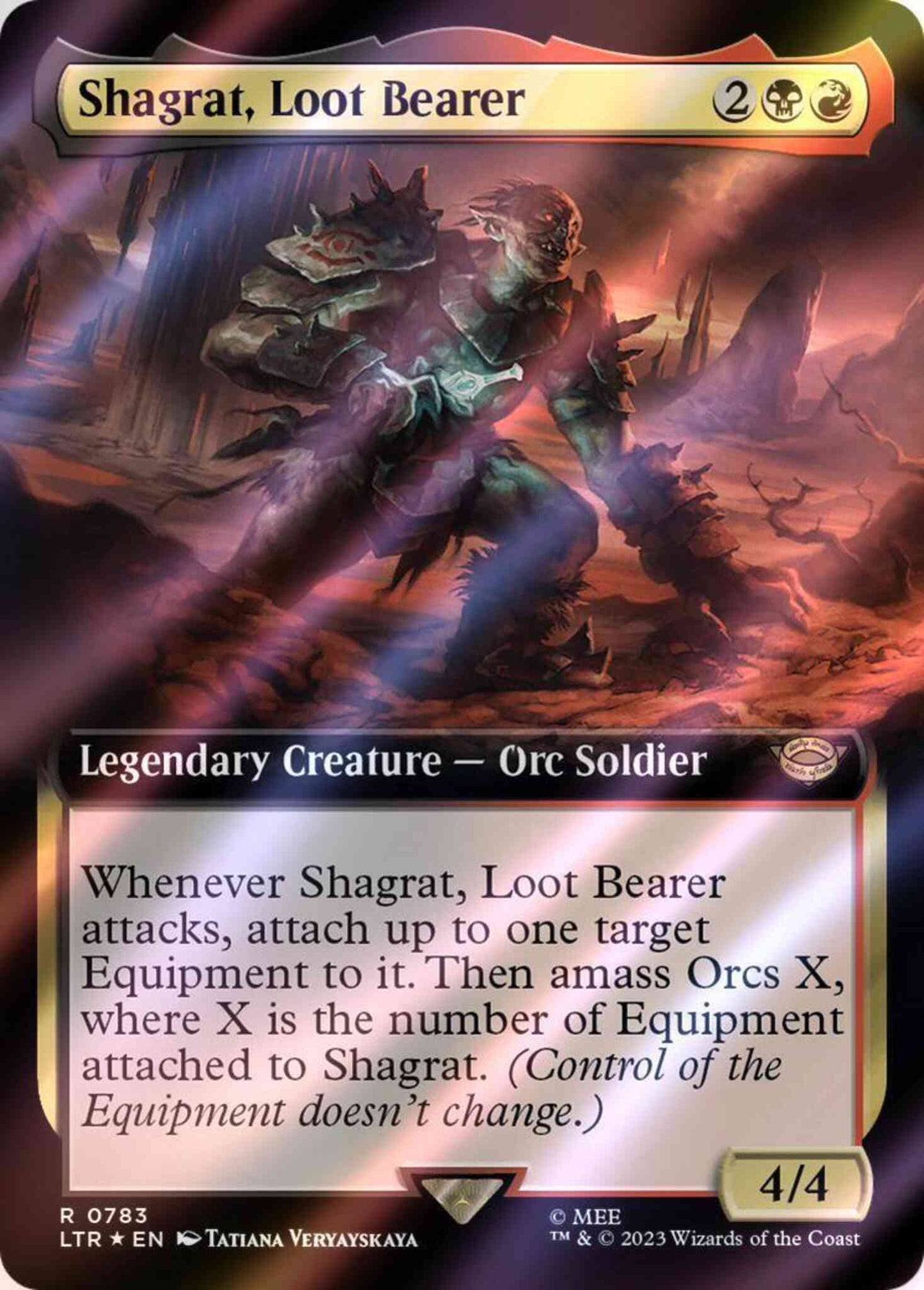 Shagrat, Loot Bearer [783] [Extended Art] [The Lord of the Rings: Tales of Middle-earth] [Surge Foil]