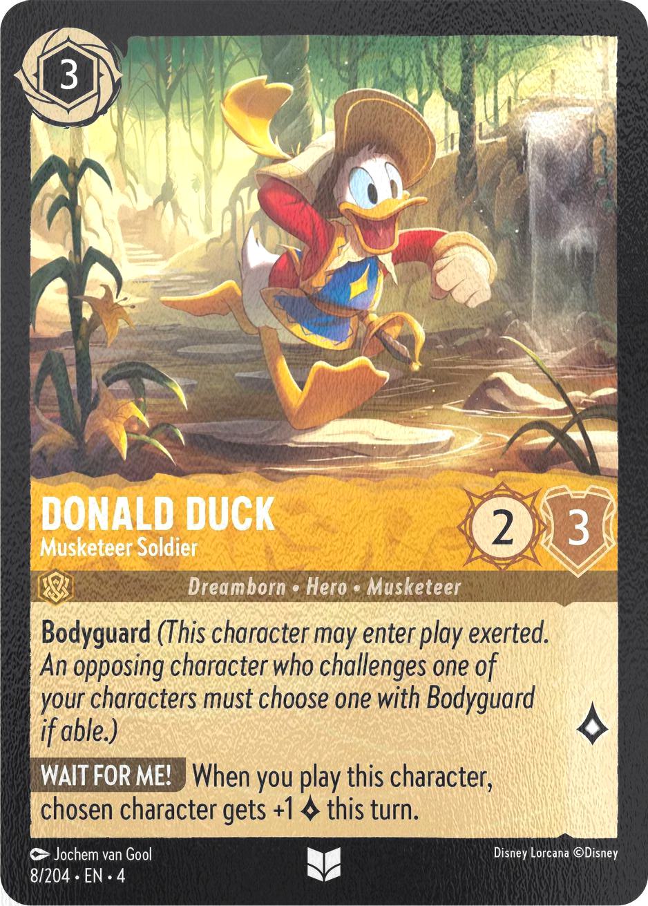 Donald Duck - Musketeer Soldier - 8/204 [Ursula's Return] [Cold Foil]