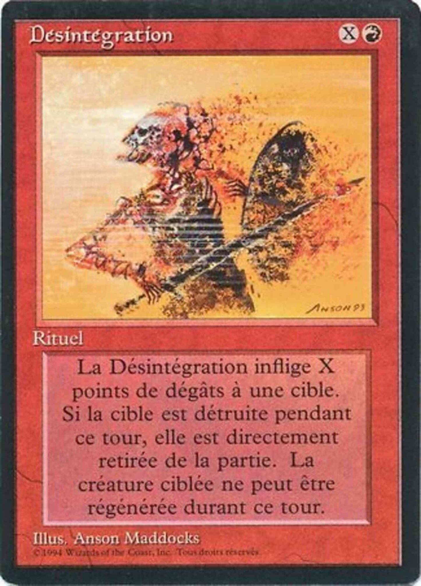 Disintegrate - French [142] [Foreign Black Border: French] [Non-Foil]