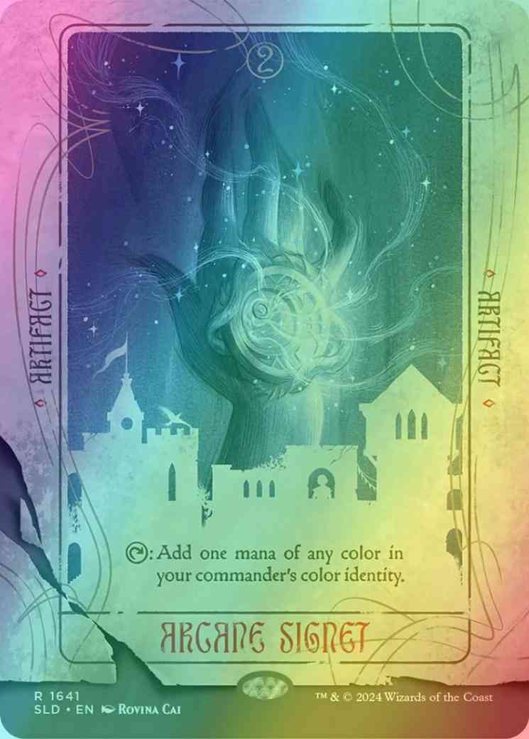 Arcane Signet [1641] [Borderless] [Rovina Cai] [Secret Lair Drop] [Foil]