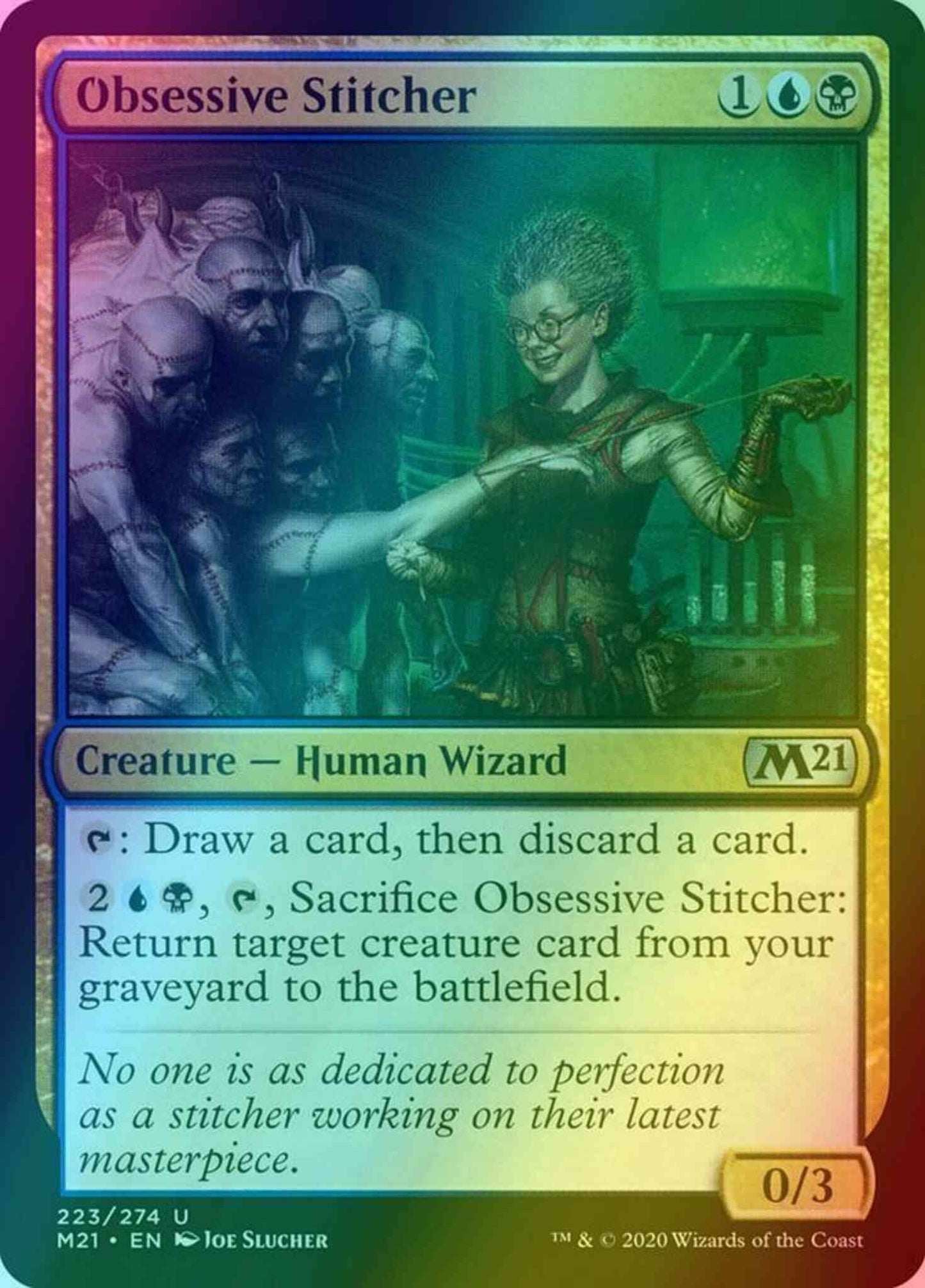 Obsessive Stitcher [223] [Core Set 2021] [Foil]