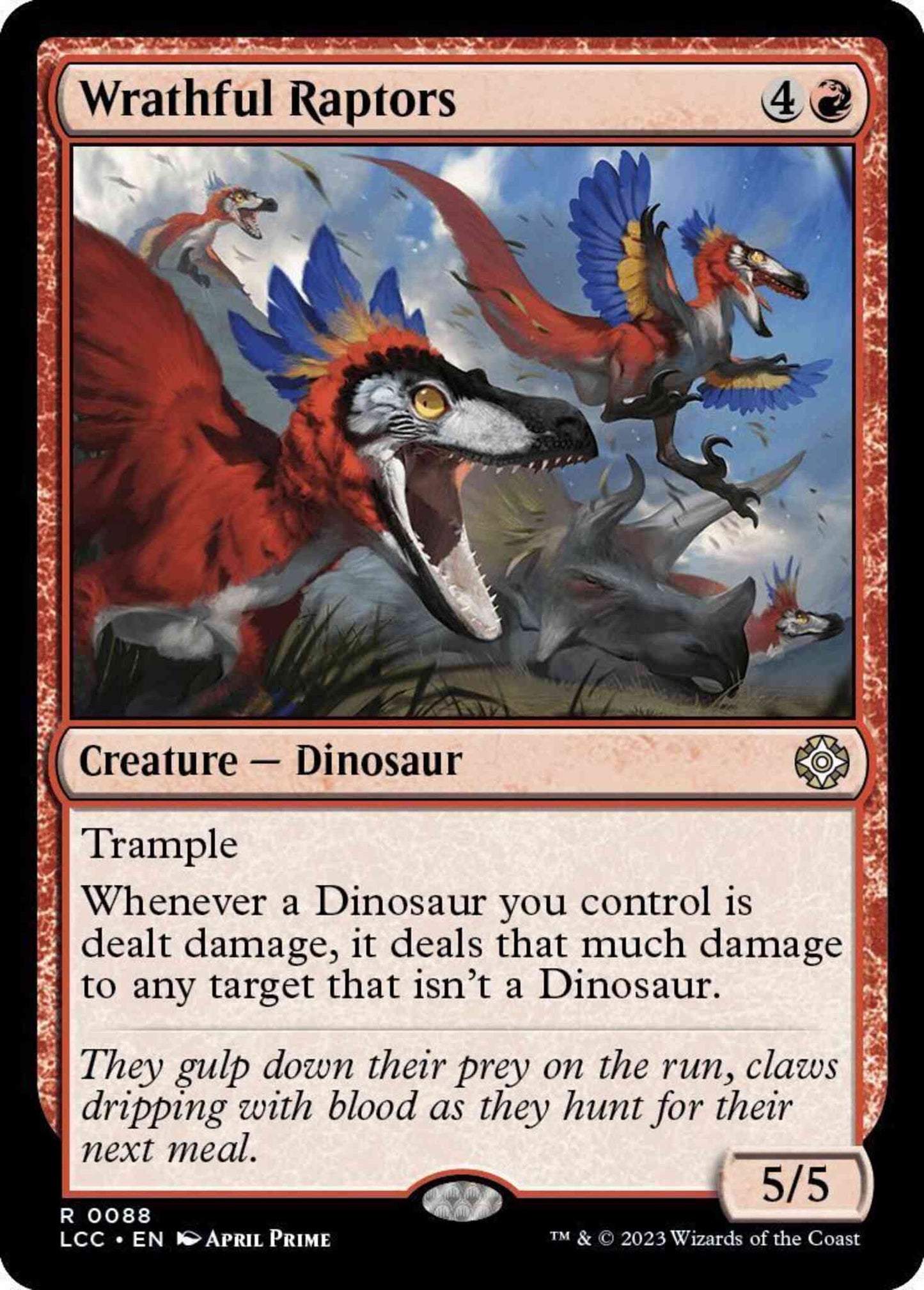 Wrathful Raptors [88] [The Lost Caverns of Ixalan: Commander] [Non-Foil]