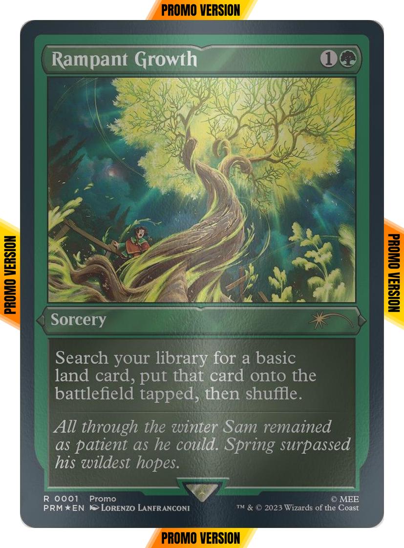 Rampant Growth [9] [PRM-0001] [Wizards Play Network 2023] [Etched Foil]