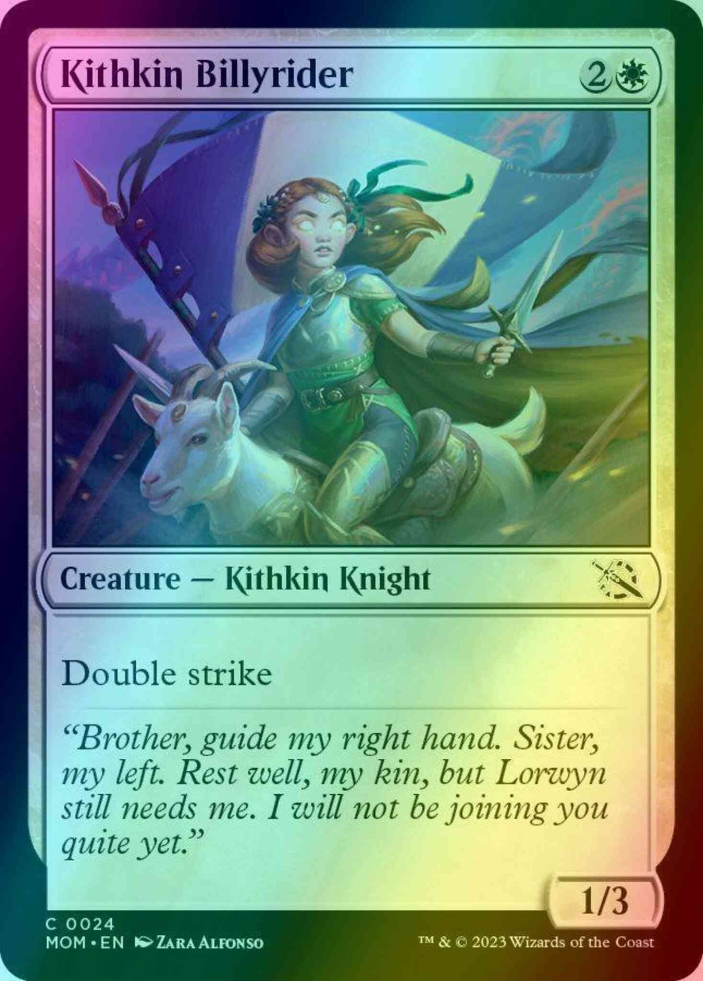 Kithkin Billyrider [24] [March of the Machine] [Foil]