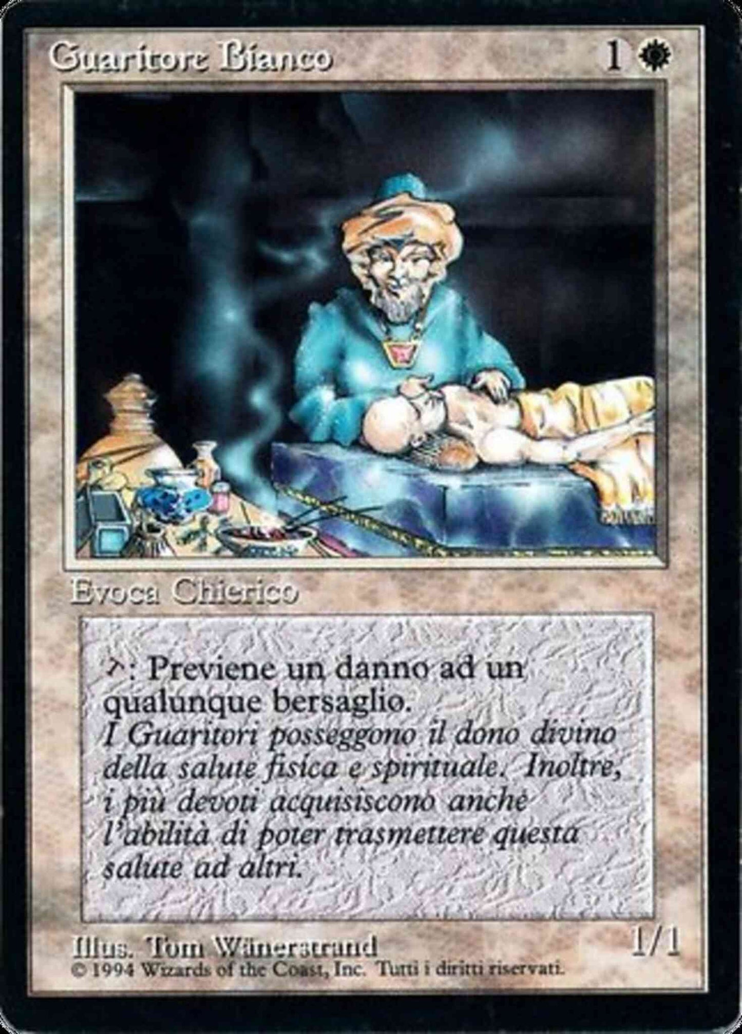 Samite Healer - Italian [38] [Foreign Black Border: Italian] [Non-Foil]