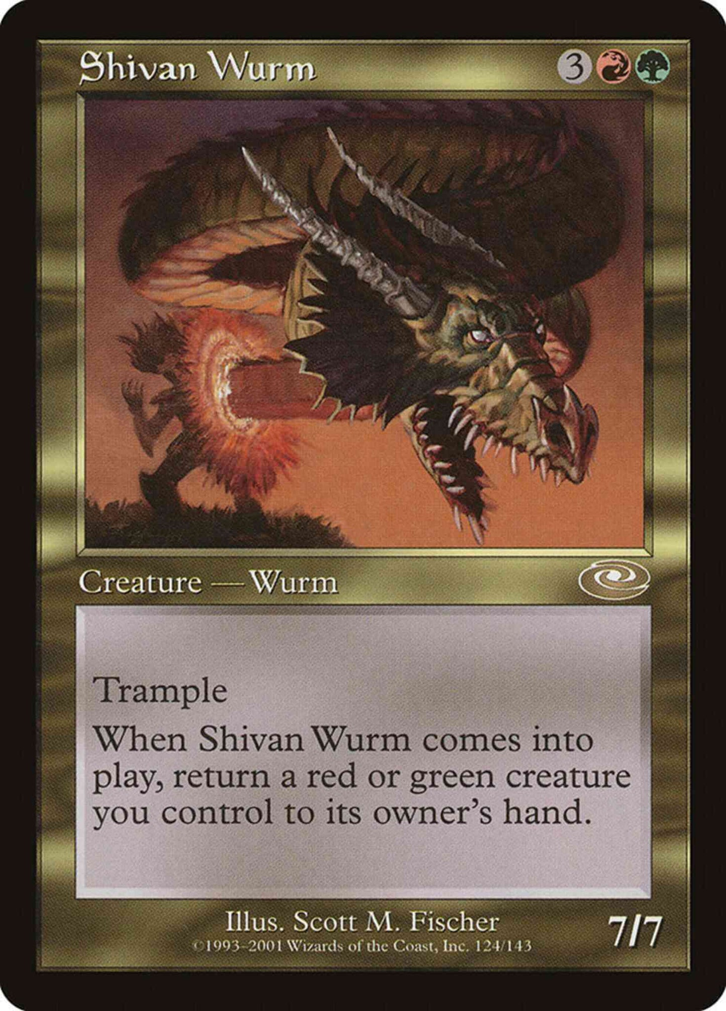 Shivan Wurm [124] [Planeshift] [Non-Foil]