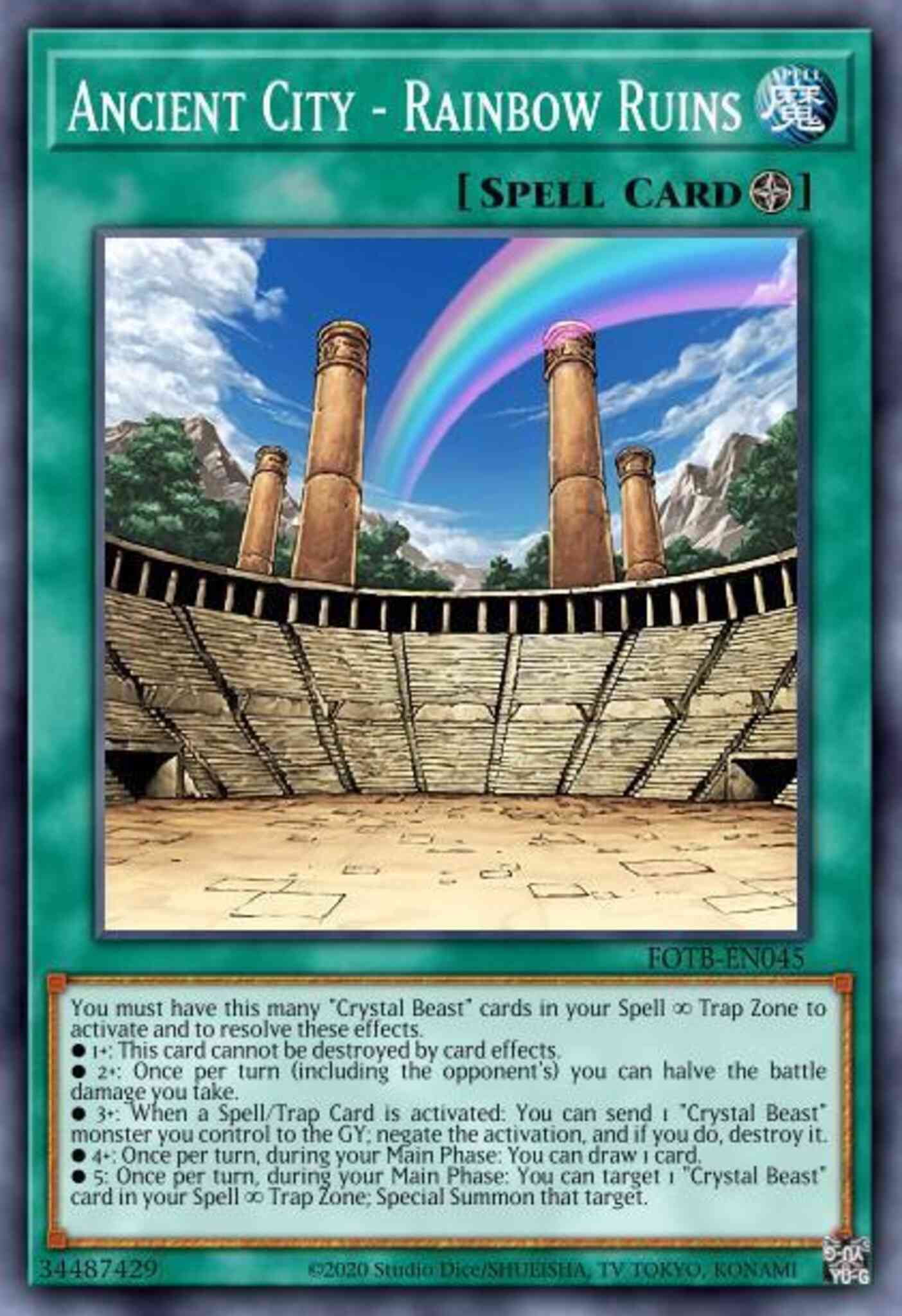 Ancient City - Rainbow Ruins - FOTB-EN045 - Rare - Unlimited