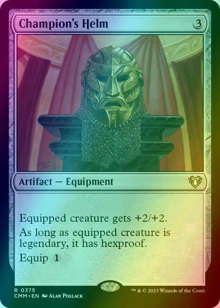 Champion's Helm [375] [Commander Masters] [Foil]