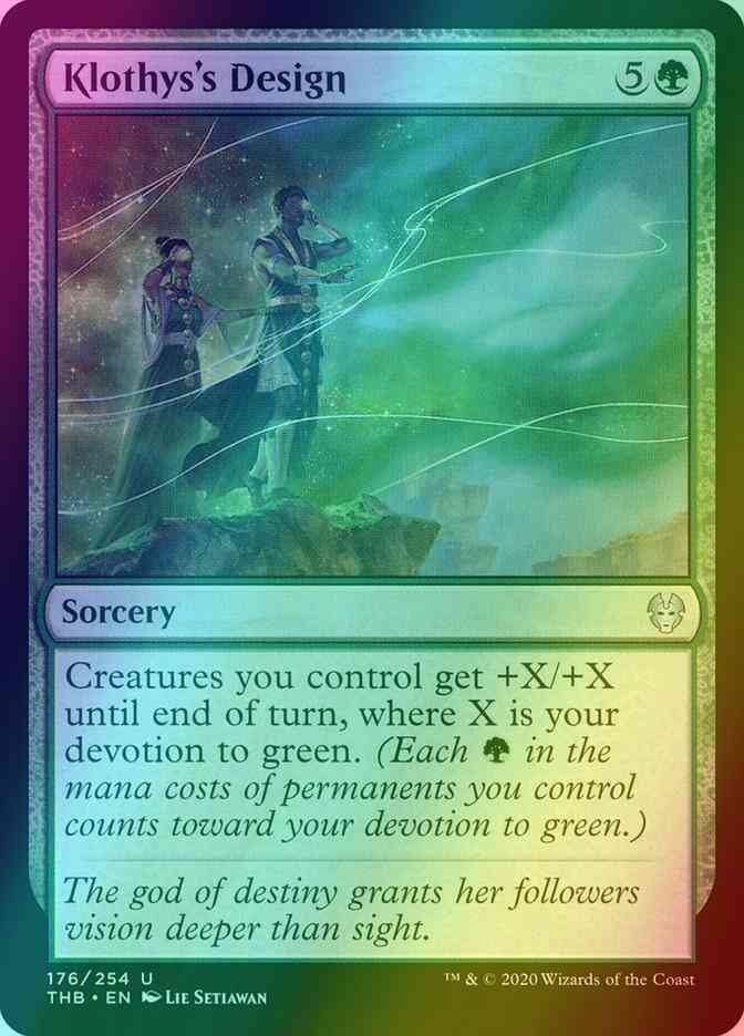 Klothys's Design [176] [Theros Beyond Death] [Foil]