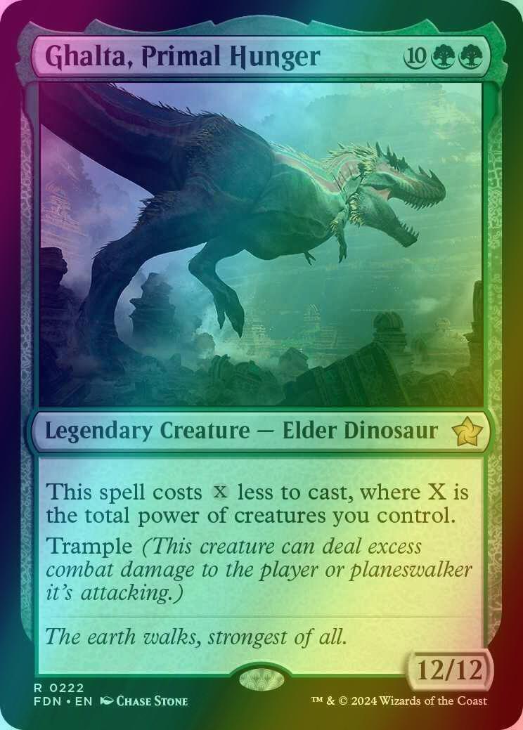 Ghalta, Primal Hunger [222] [Foundations] [Foil]