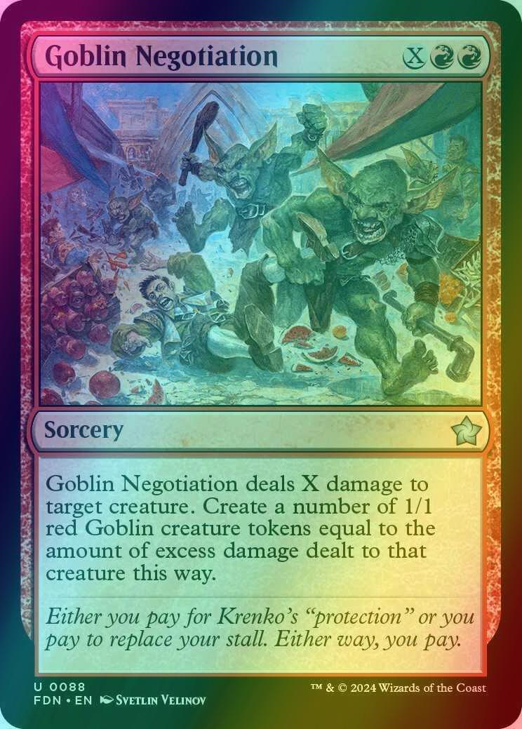 Goblin Negotiation [88] [Foundations] [Foil]